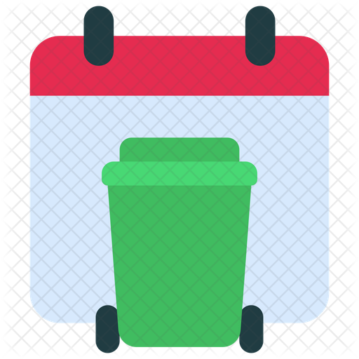 Bin Schedule Icon Download in Flat Style