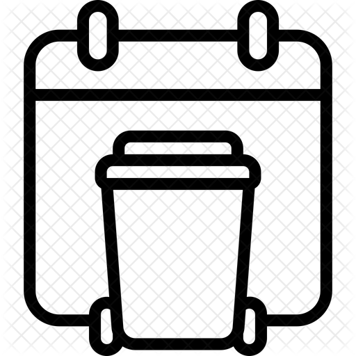 Bin Schedule Icon Download in Line Style