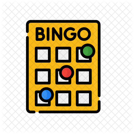 Bingo Icon - Download in Colored Outline Style