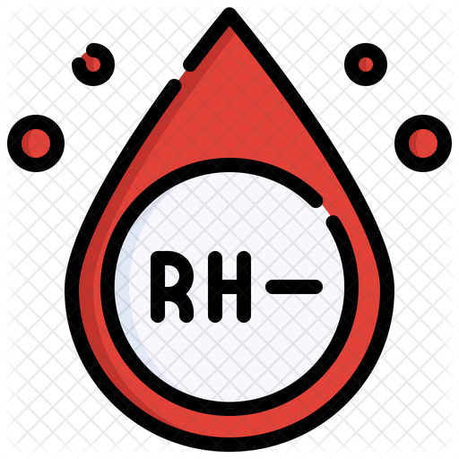 blood-rh-negative-icon-download-in-colored-outline-style