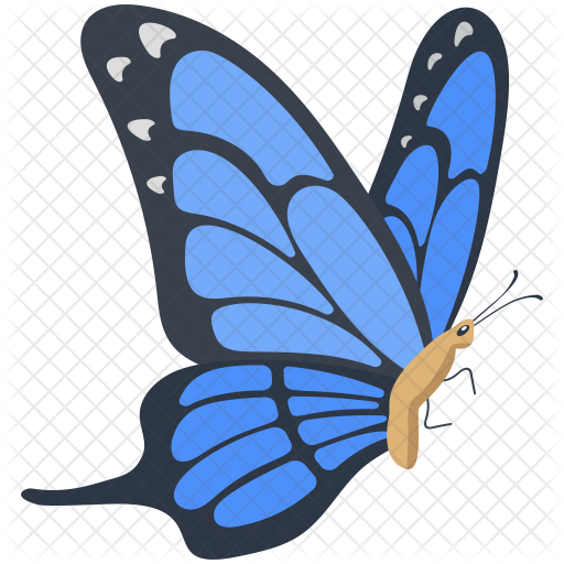 Blue Morpho Butterfly Icon Of Colored Outline Style Available In Svg Png Eps Ai Icon Fonts