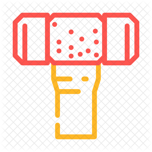 Brass Hammer Icon Download in Dualtone Style