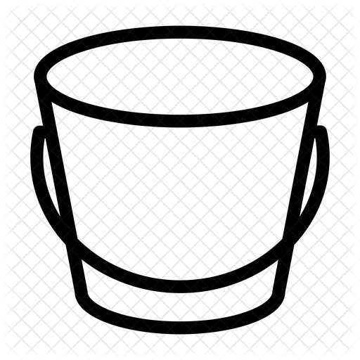 Bucket Icon Download in Line Style