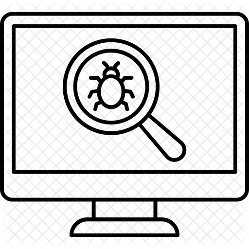Bug Detection Icon Download in Line Style