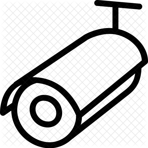 Bullet camera Icon of Line style Available in SVG, PNG, EPS, AI