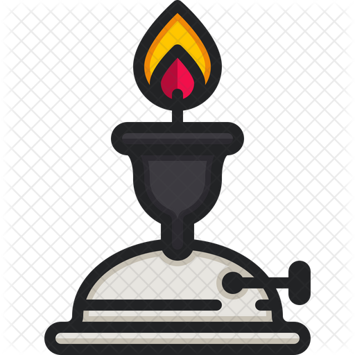 Burner Icon - Download in Colored Outline Style