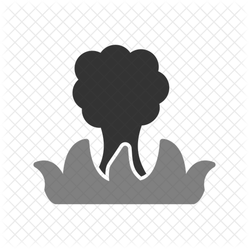 Burning Tree Icon Download in Glyph Style