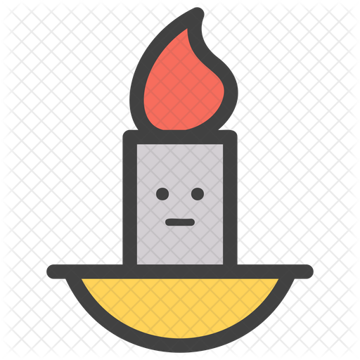 Candle Emoji Emoji Icon - Download in Colored Outline Style