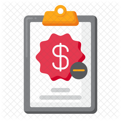 Capitalized Cost Reduction Icon Download In Flat Style