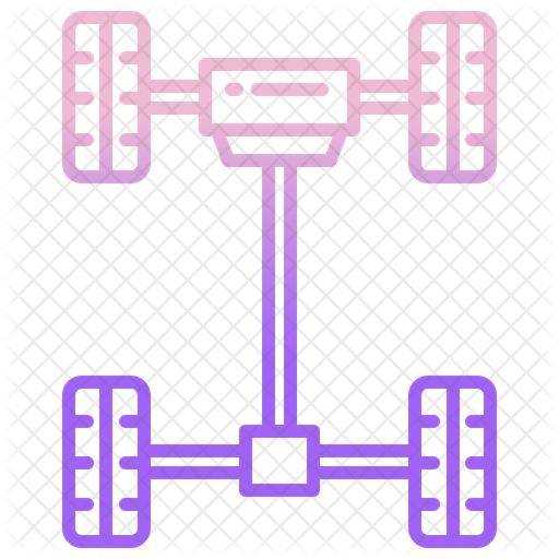 Car Chassis Icon Download in Gradient Style