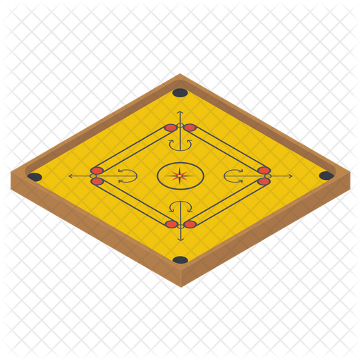 carrom board game icon of isometric style available in svg png eps ai icon fonts carrom board game icon