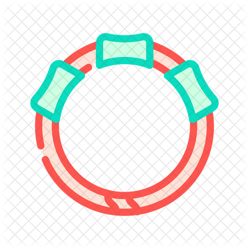 Cat Neck Belt Icon Download in Colored Outline Style