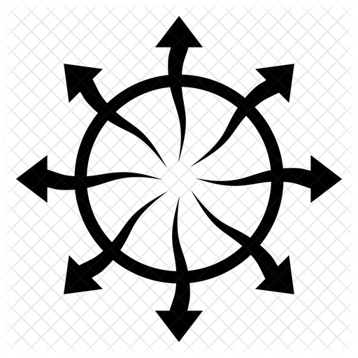 Chaos Symbol Icon - Download in Glyph Style