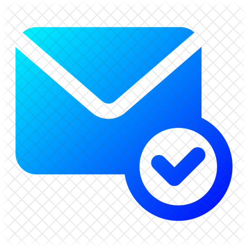 Check Email Icon - Download in Gradient Style
