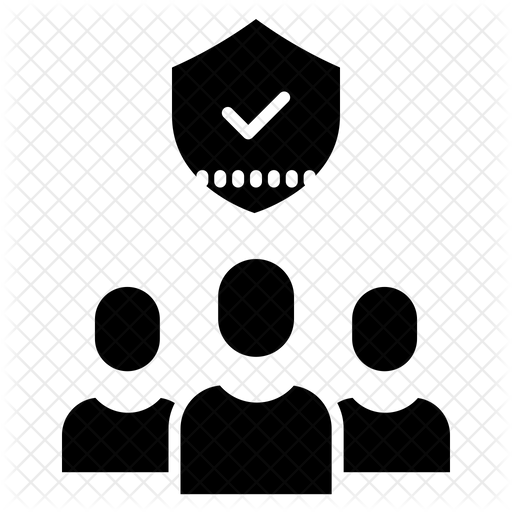 Security Team Icon - Download in Glyph Style