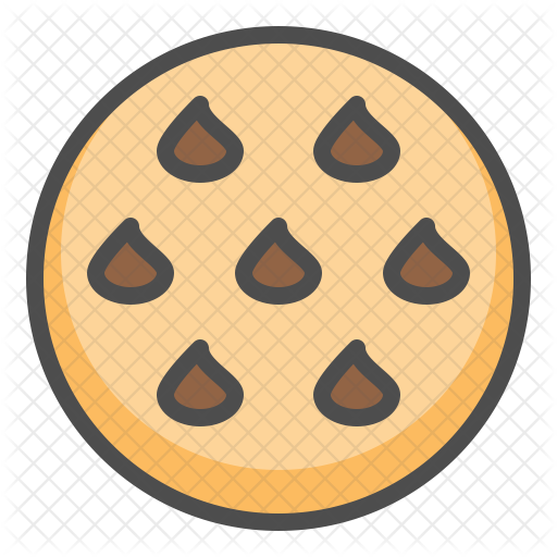 Chocolate Chip Cookie Icon Of Colored Outline Style Available In Svg Png Eps Ai Icon Fonts