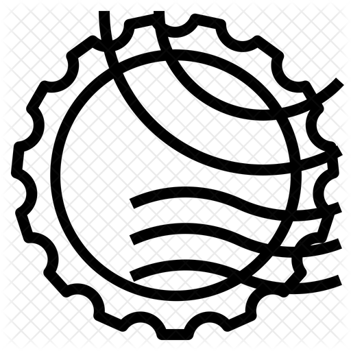 Circle Design Stamp Icon - Download in Line Style