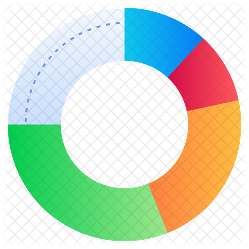 Circular Chart Icon Download in Gradient Style