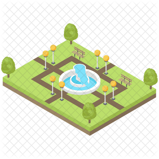 Free City Park Isometric Icon Available In Svg Png Eps Ai Icon Fonts