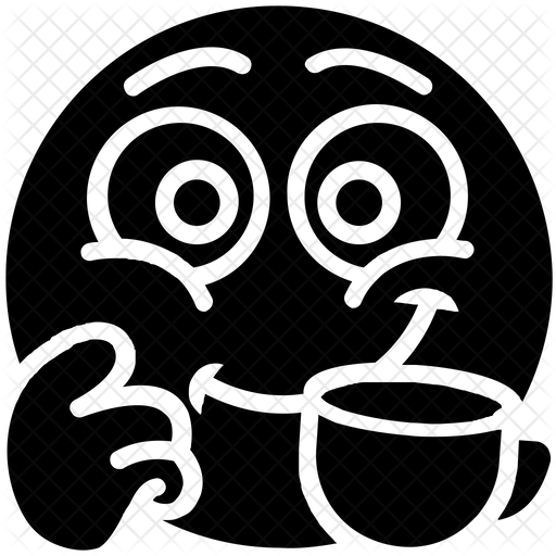 Coffee Emoji Emoji Icon Download in Glyph Style