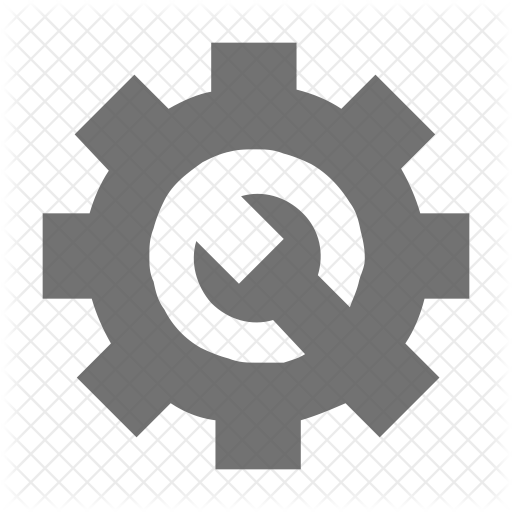 Cog Icon - Download in Glyph Style