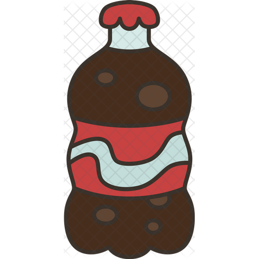 Cola Icon - Download in Colored Outline Style