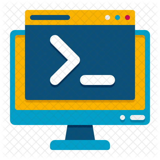 Command Line Icon - Download in Flat Style