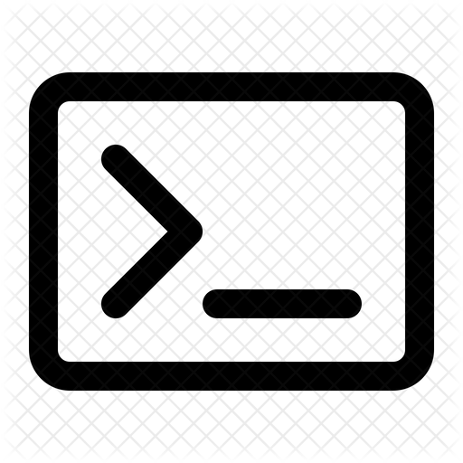 Command prompt Icon - Download in Line Style