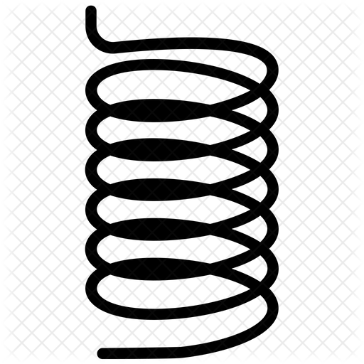 Compression Spring Icon Download in Line Style