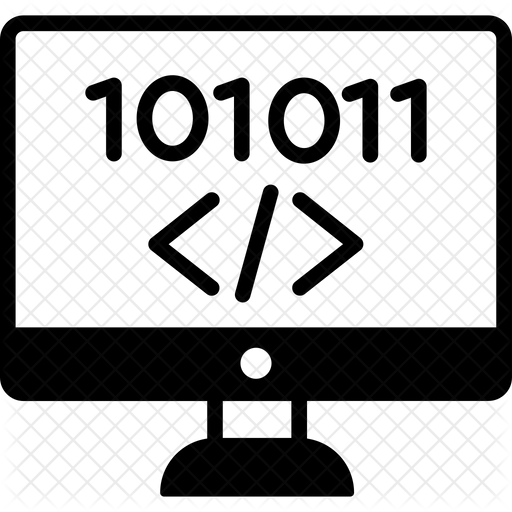 Computer Coding Icon - Download in Glyph Style