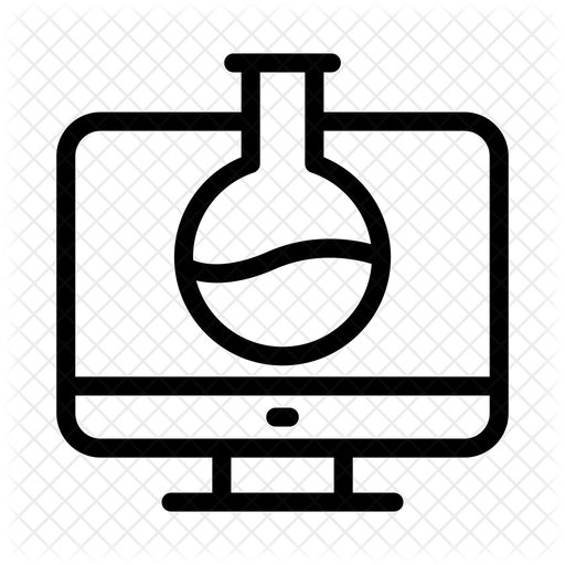 Computer Lab Icon - Download in Line Style