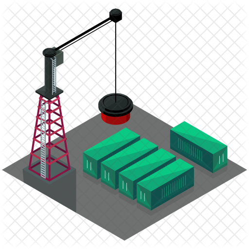 Container Yard Icon Of Isometric Style Available In Svg Png Eps Ai Icon Fonts