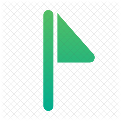 Corner flag Icon Download in Gradient Style
