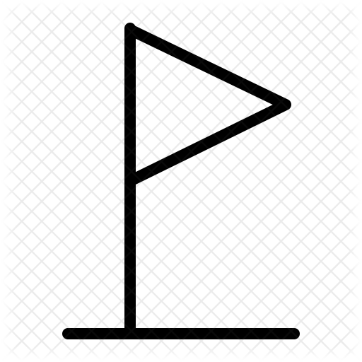 Corner flag Icon Download in Line Style