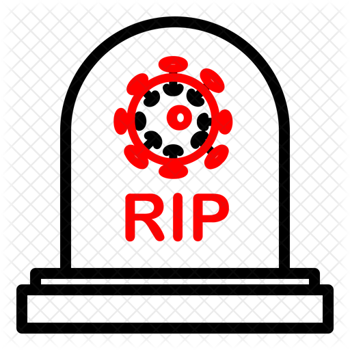 Coronavirus Dead Icon Of Line Style Available In Svg Png Eps Ai Icon Fonts