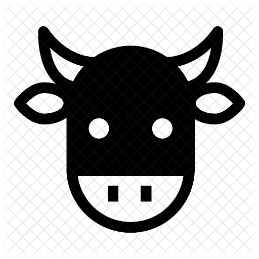 Cow Icon - Download in Glyph Style