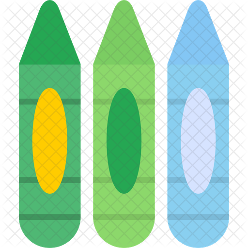 Crayon Icon Download in Flat Style
