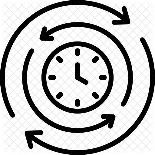 Cycle time Icon - Download in Line Style