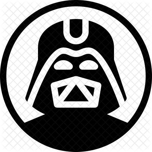 Darth Vader Icon - Download in Glyph Style