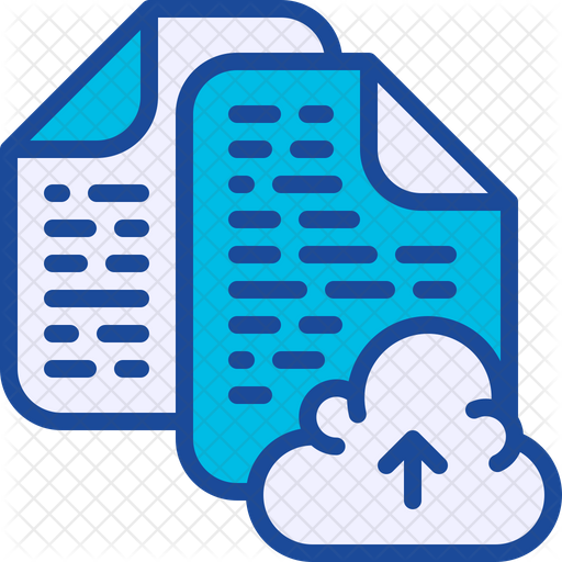 Data Icon - Download in Colored Outline Style