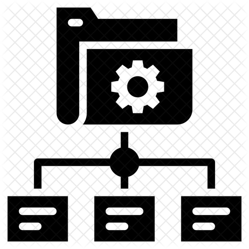 Data flow Icon - Download in Glyph Style