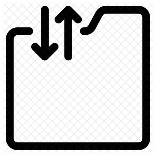 Data Flow Icon - Download in Line Style