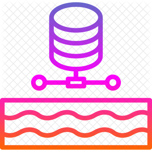 Data Lake Icon - Download in Gradient Style