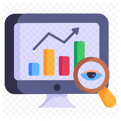 Data Monitoring Icon - Download in Colored Outline Style