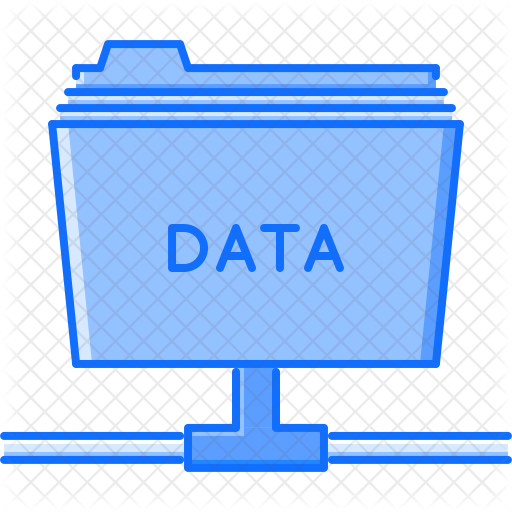 Data repository Icon - Download in Colored Outline Style