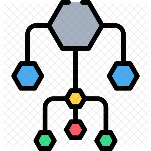 Data Structure Icon - Download in Colored Outline Style