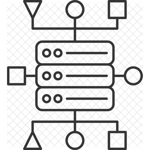 Data Structure Icon - Download in Line Style