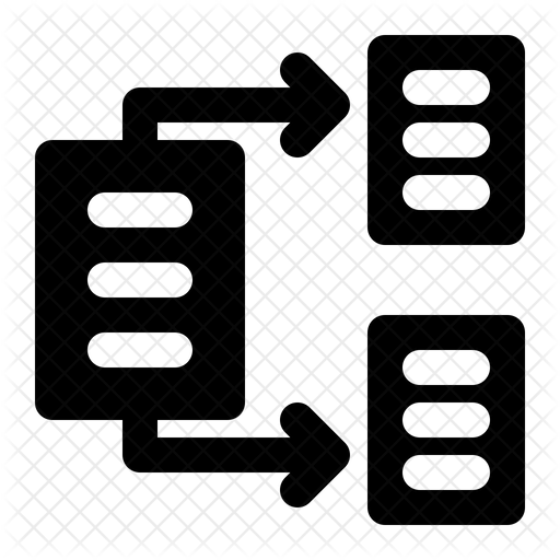 Data Transformation Icon - Download in Glyph Style