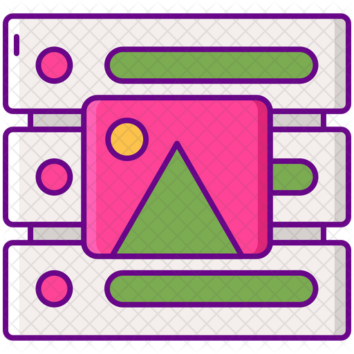 Data visualization Icon - Download in Colored Outline Style