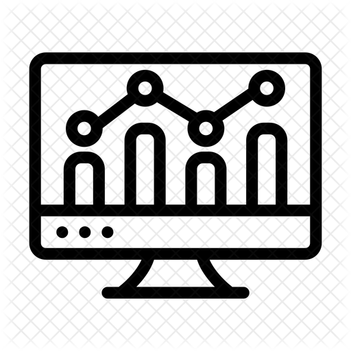 Data Visualization Icon - Download in Line Style